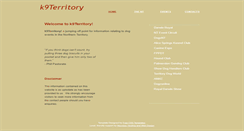 Desktop Screenshot of k9territory.com